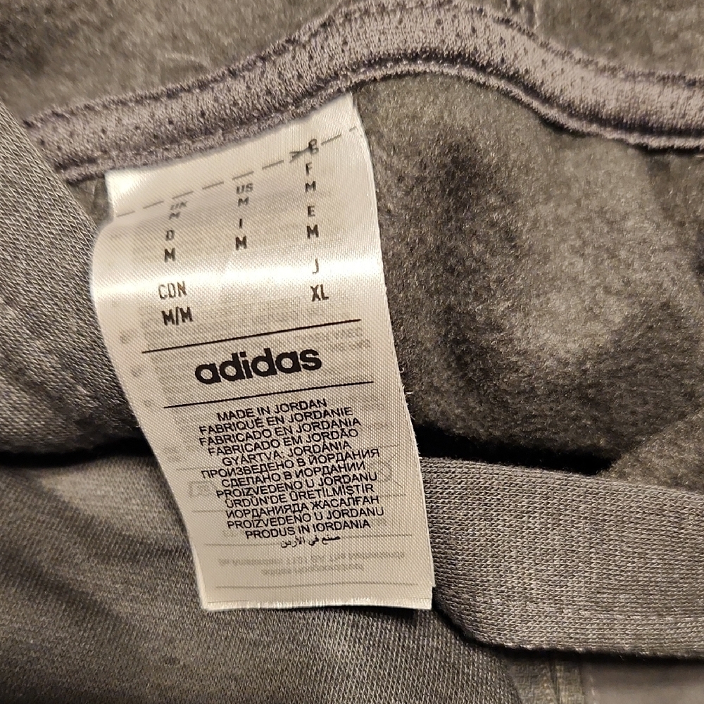 Adidas Charcoal Gray Fleece Sweatshirt